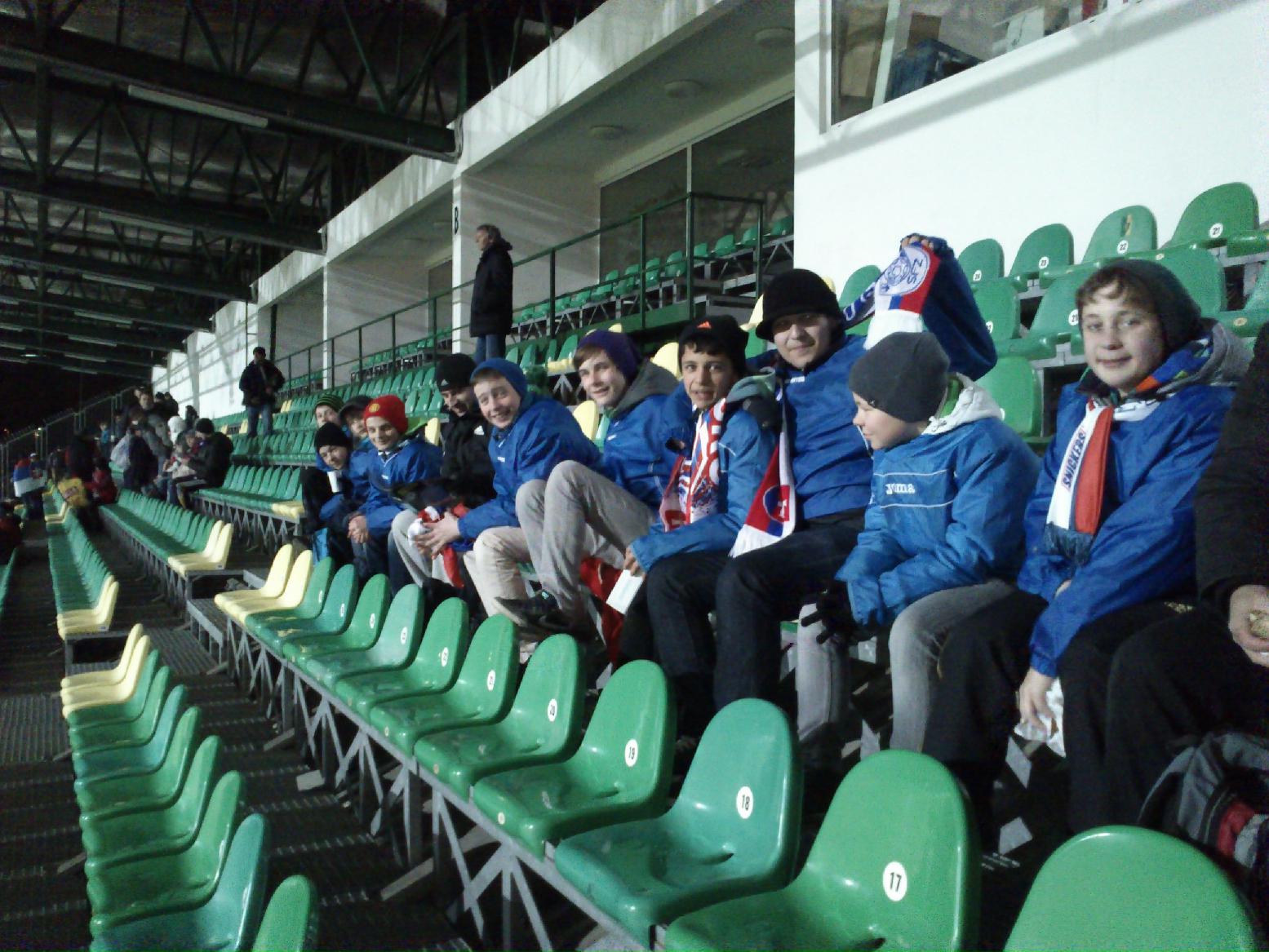 obr: U14 na  zápase slovenskej reprezentácie